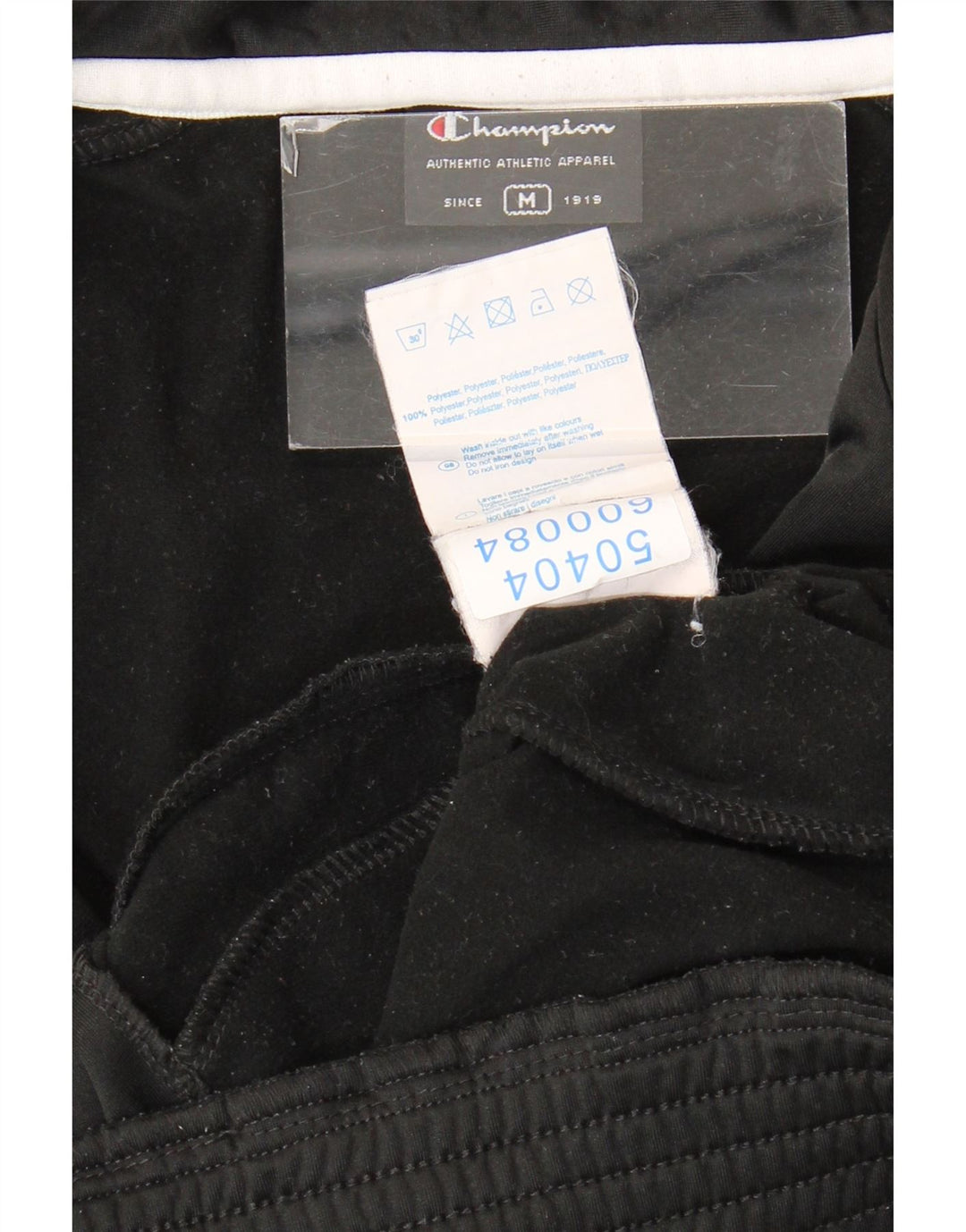 Champion Veste de Survêtement Homme Noir Moyen Polyester Colorblock