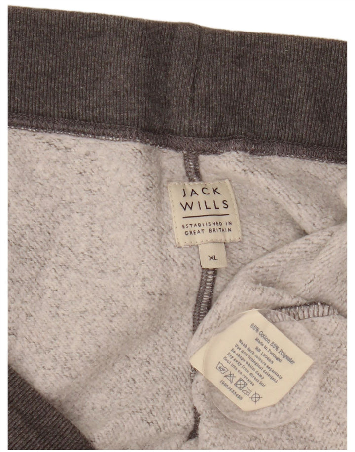 Jack Wills Short de Sport Salcombe Devon XL Homme Gris Coton