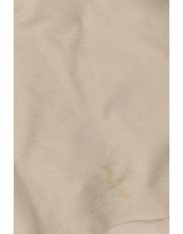 Fila Polo à manches longues pour homme US 42 Large Blanc