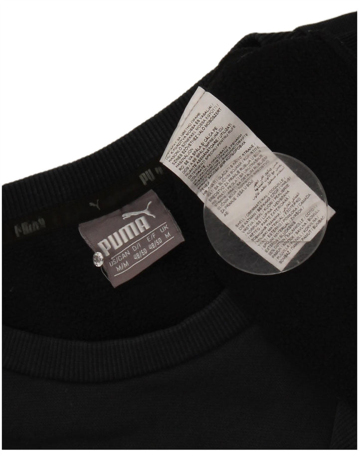 Puma Sweat-Shirt Graphique Homme Noir Moyen Coton