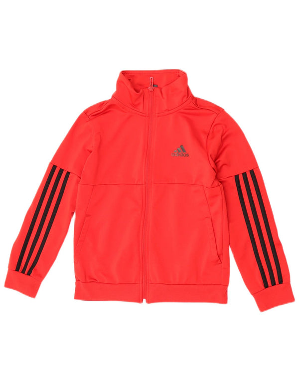 Veste de survêtement Adidas Garçon 9-10 ans Rouge Polyester