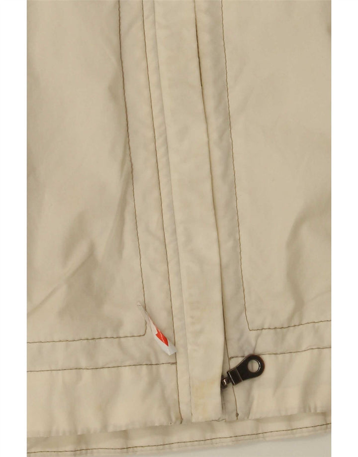 Murphy & Nye Veste bomber à capuche pour femme UK 10 Petit coton blanc cassé