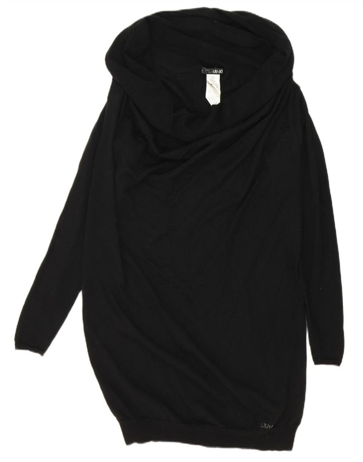 LIU JO Womens Roll Neck Long Sleeve Jumper Dress IT 42 Medium Black