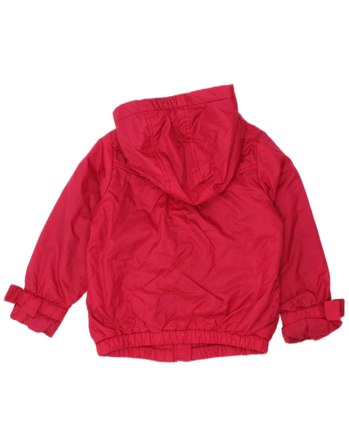 BENETTON Veste coupe-vent à capuche pour fille 3-4 ans Rouge