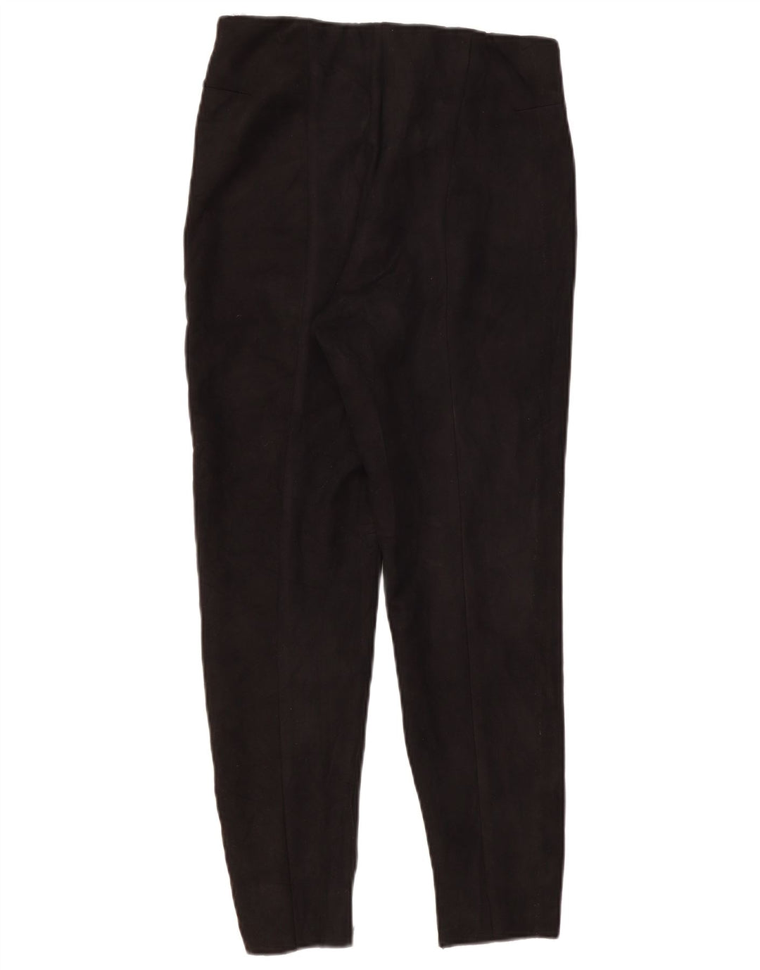 Pantalon décontracté slim femme Zara Large W32 L26 Polyester noir