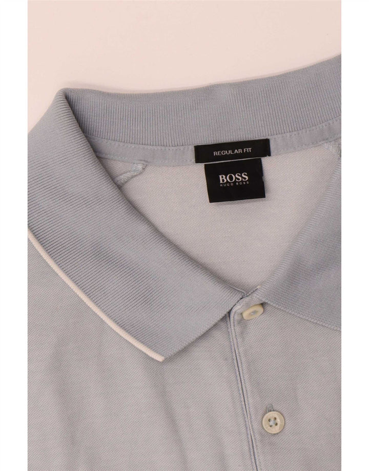 Hugo Boss Homme Regular Fit Polo Grand Bleu Coton