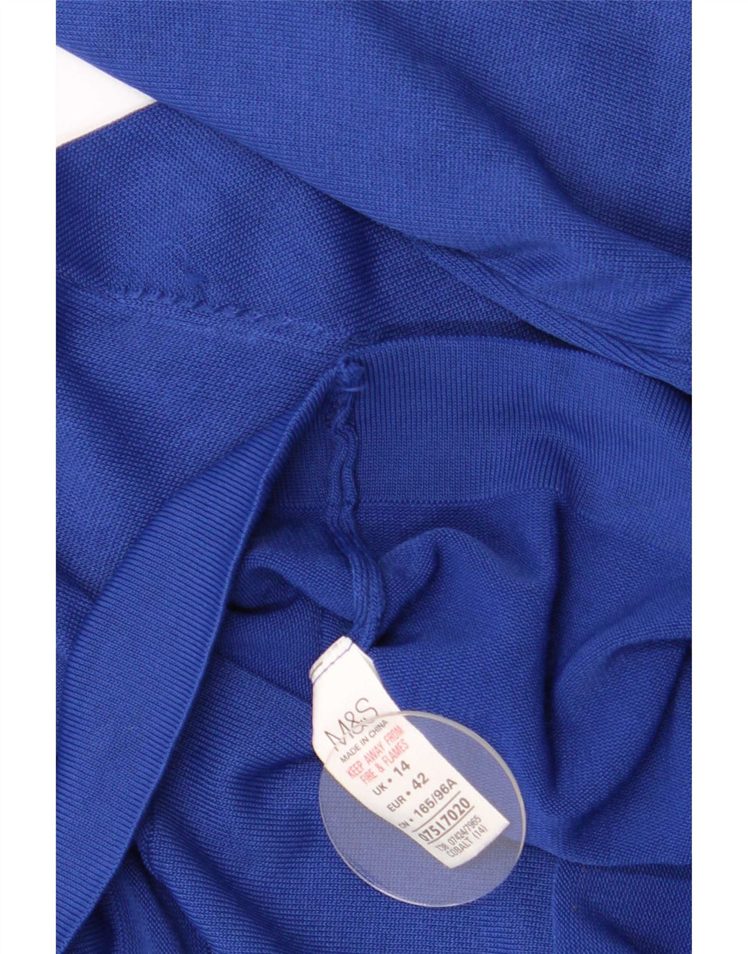 Marks & Spencer Pull Cardigan pour Femme UK 14 Grand Lin Bleu