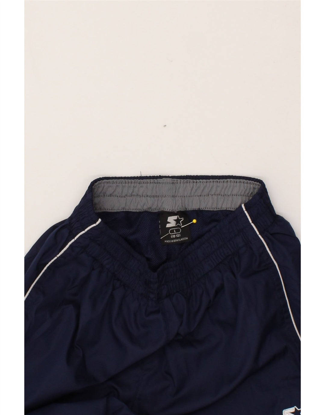 STARTER Boys Capri Tracksuit Trousers 10-11 Years Large Navy Blue Vintage Starter and Second-Hand Starter from Messina Hembry 
