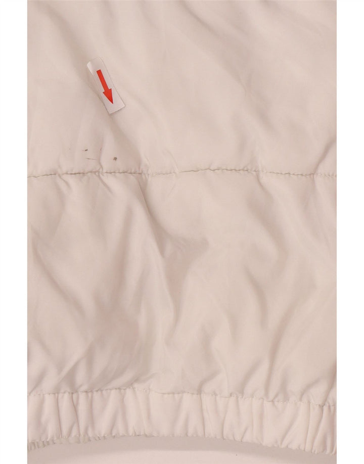 Kappa Veste matelassée pour homme UK 40 Large Blanc Colorblock Polyester