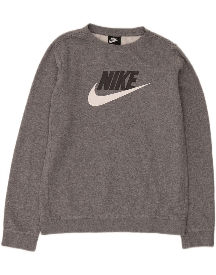 NIKE Sweat-shirt graphique pour garçon 13-14 ans XL Gris chiné