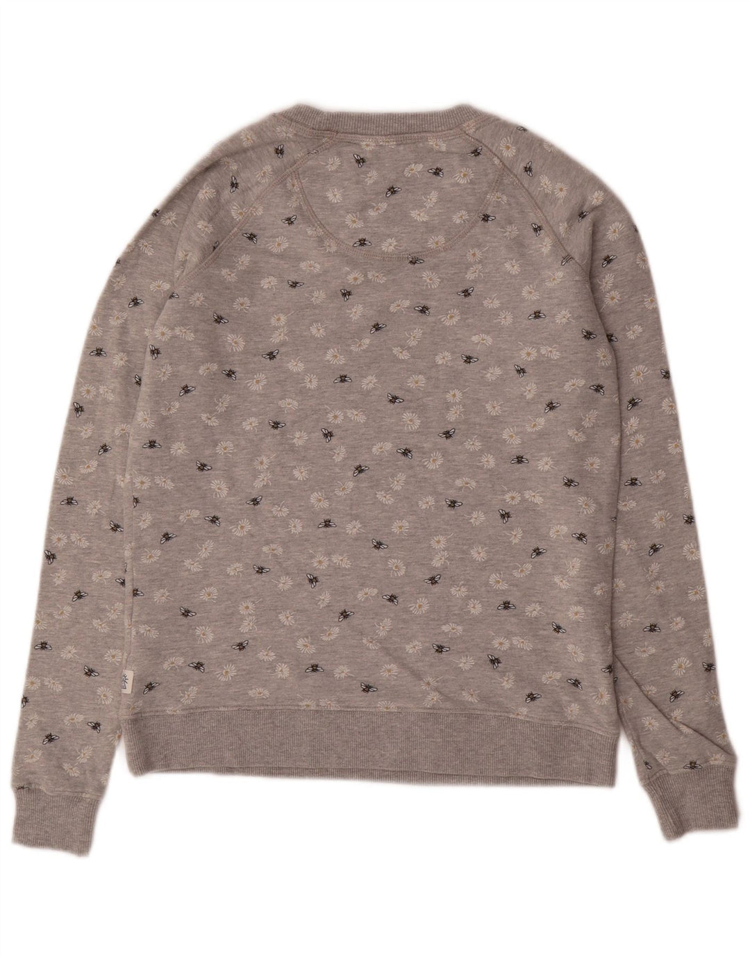 FAT FACE Sweat-shirt pour femme UK 6 XS Gris Floral Coton