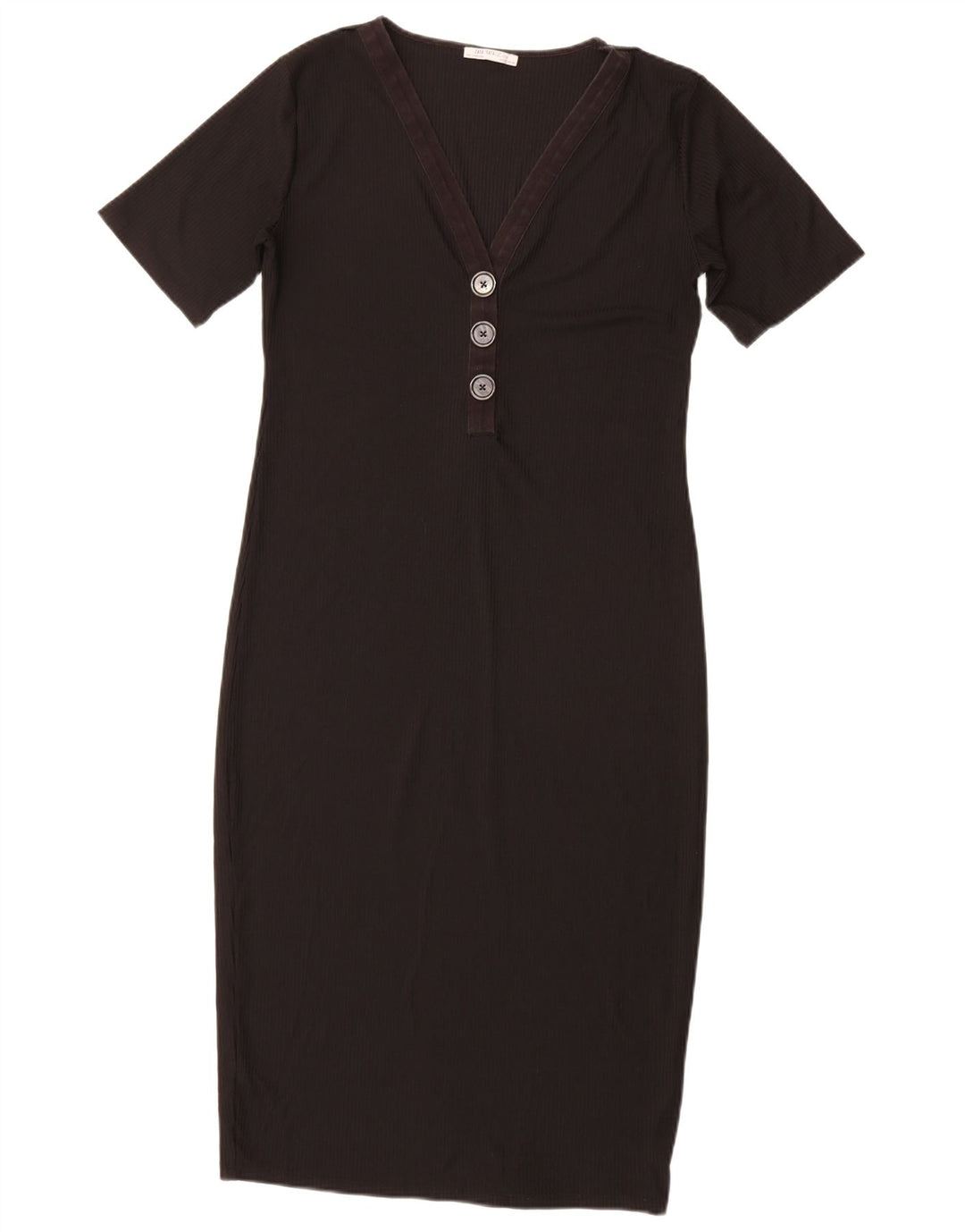 Robe fourreau Trafaluc Zara Femme UK 14 Large Noir Polyester