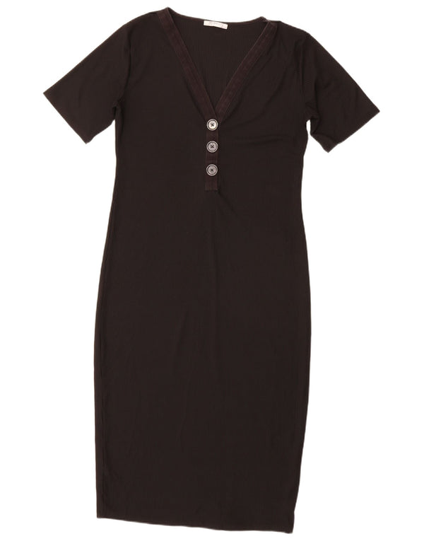 Robe fourreau Trafaluc Zara Femme UK 14 Large Noir Polyester
