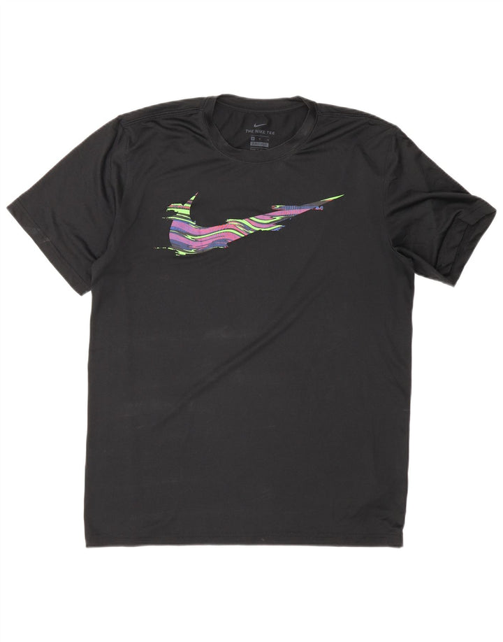 Nike Hommes Dri Fit Graphic T-Shirt Haut Noir Polyester Sports