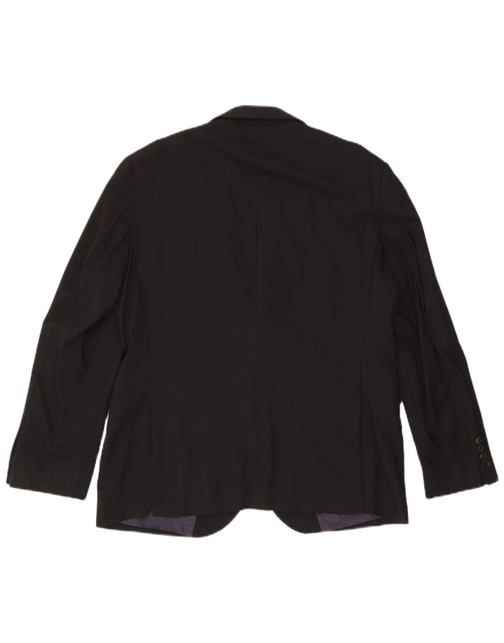 John Lewis Veste blazer à 2 boutons pour homme Coupe ajustée UK 44 2XL Laine noire