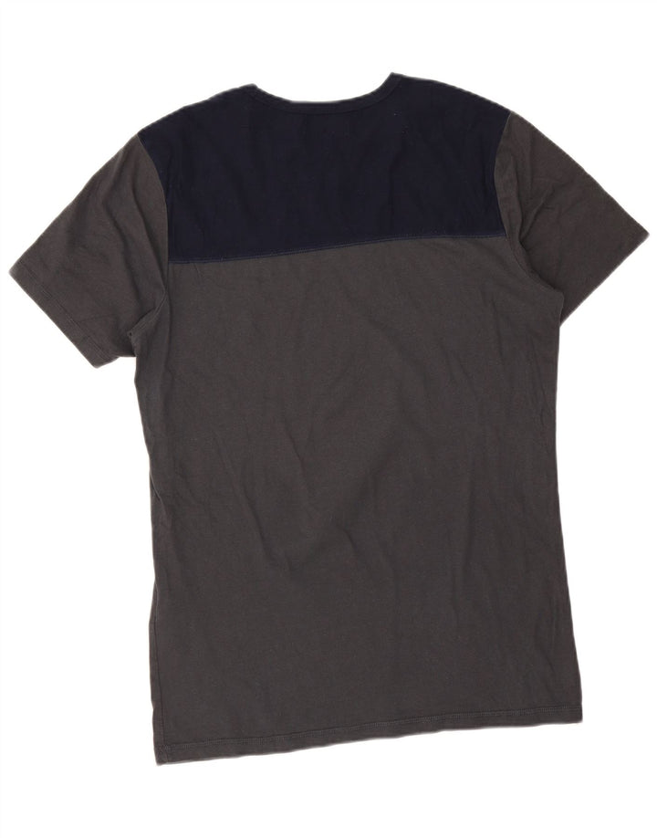 Jack & Jones T-Shirt Graphique Homme Gris Moyen Colourblock Coton