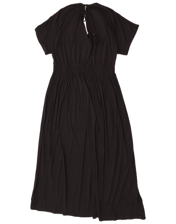 Marks & Spencer Robe longue pour femme UK 20 2XL Coton floral noir