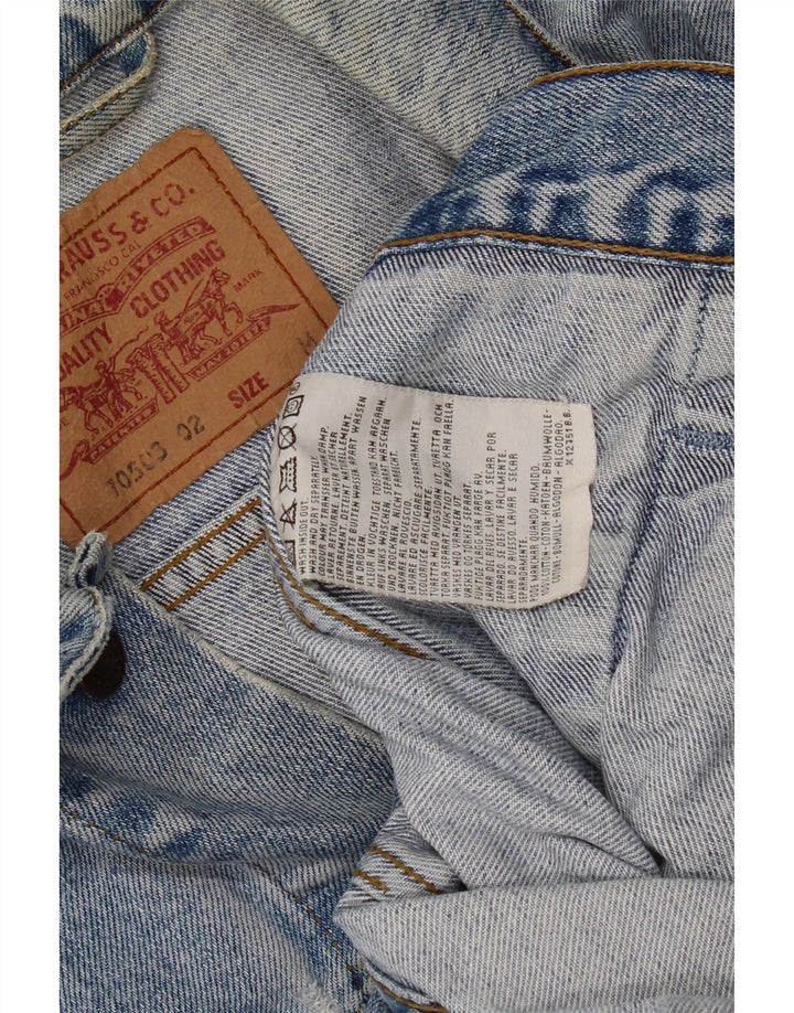 Levi's Veste en Jean Homme UK 38 Bleu Moyen Coton
