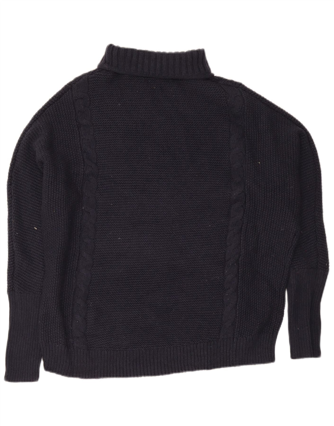 Gap Pull surdimensionné à col roulé pour femme UK 16 Large Bleu marine Nylon