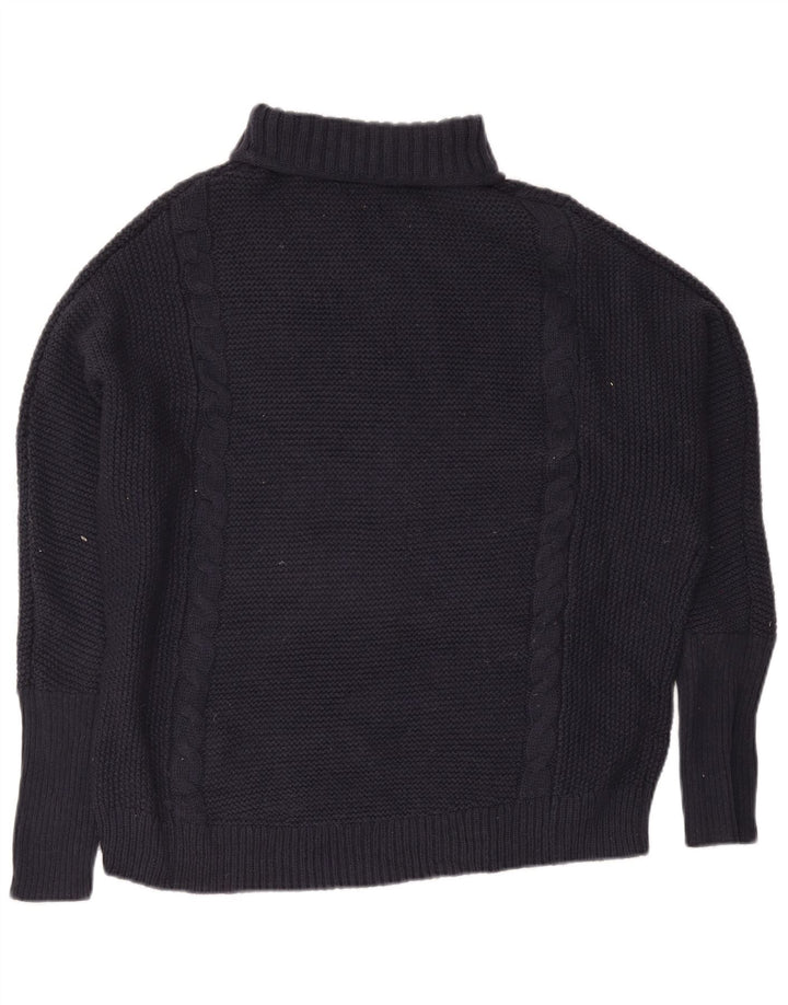 Gap Pull surdimensionné à col roulé pour femme UK 16 Large Bleu marine Nylon