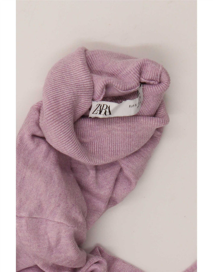 Zara Pull col roulé pour femme UK 10 Petit Rose
