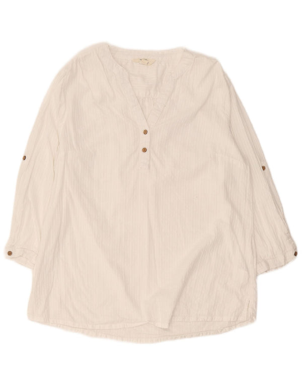 Mountain Warehouse Tunique à manches 3/4 pour femme UK 14 Grand coton blanc