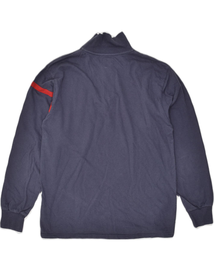 LOTTO Sweat-Shirt Col Zippé Homme Petit Bleu Marine Coton