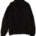 VINTAGE Veste en cuir homme UK 42 XL Noir