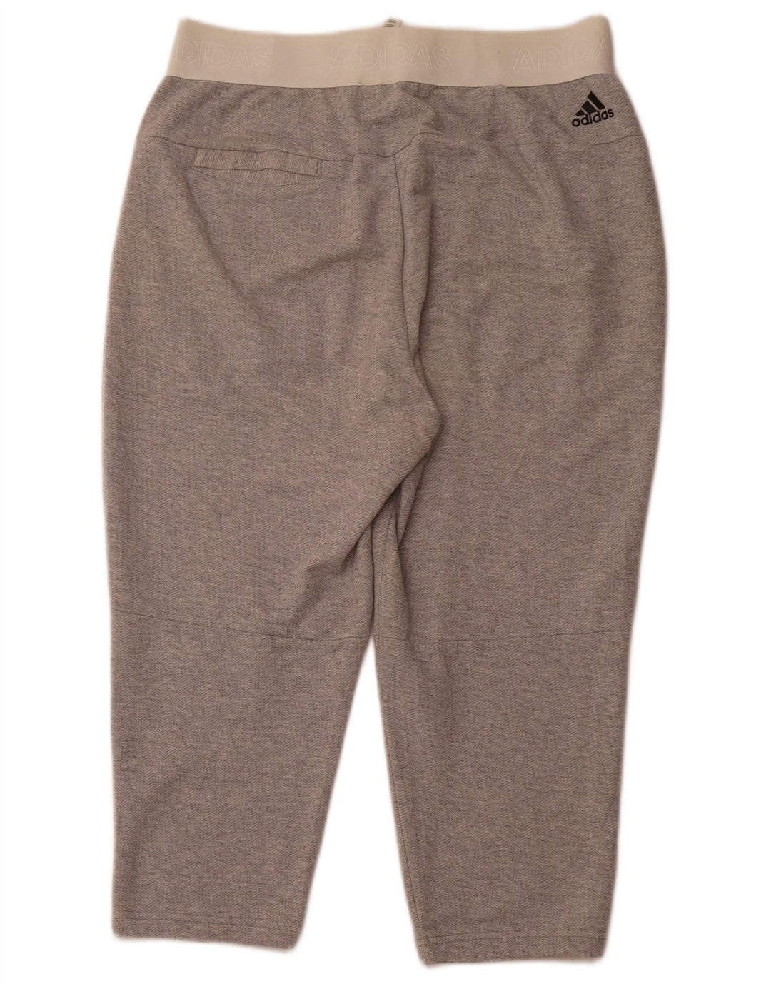 ADIDAS Pantalon de survêtement graphique pour femme UK 12/14 Chevron gris moyen