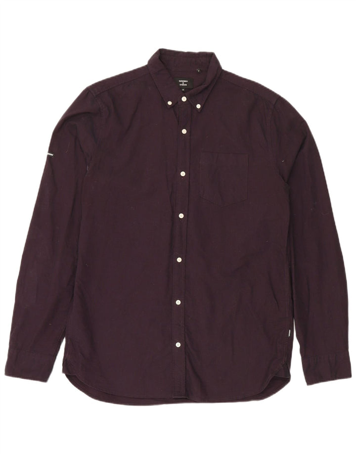 SUPERDRY Chemise Homme Violet Moyen Coton