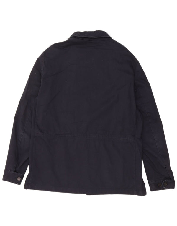 Massimo Dutti Veste utilitaire pour homme UK 40 Large Bleu Marine Coton