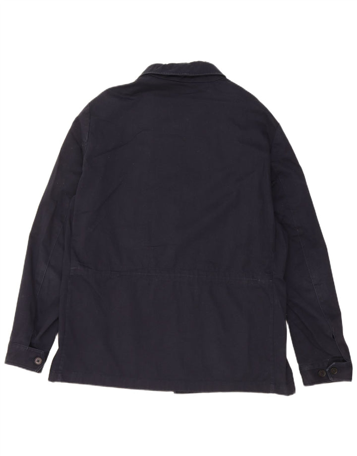 Massimo Dutti Veste utilitaire pour homme UK 40 Large Bleu Marine Coton