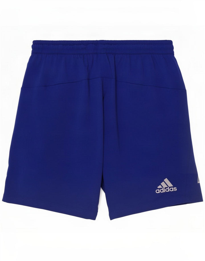 Adidas Short de sport graphique pour homme petit bleu Polyester