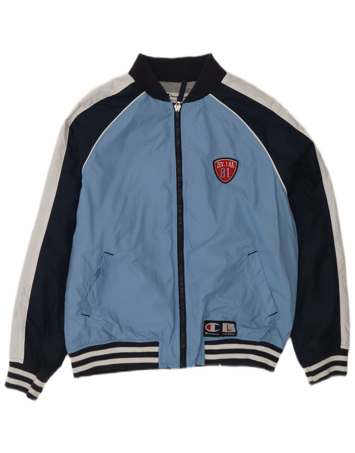 CHAMPION Veste de Survêtement Garçon 11-12 Ans Grand Bleu Colorblock