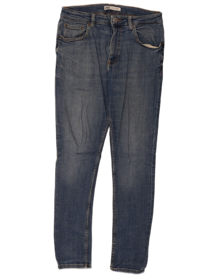 Zara Jean skinny pour homme EU 40 Medium W31 L30 Bleu
