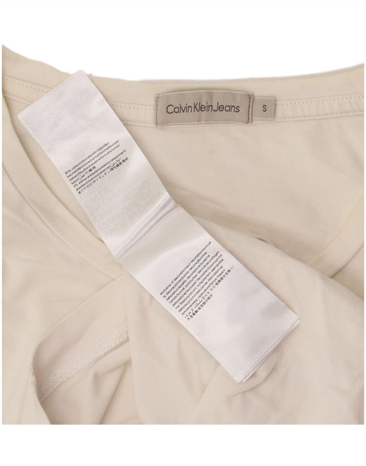 Calvin Klein Jeans T-shirt graphique pour homme en coton blanc petit