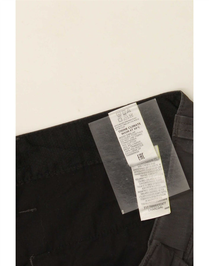 Marks & Spencer Short Cargo Homme XL W38 Gris Coton