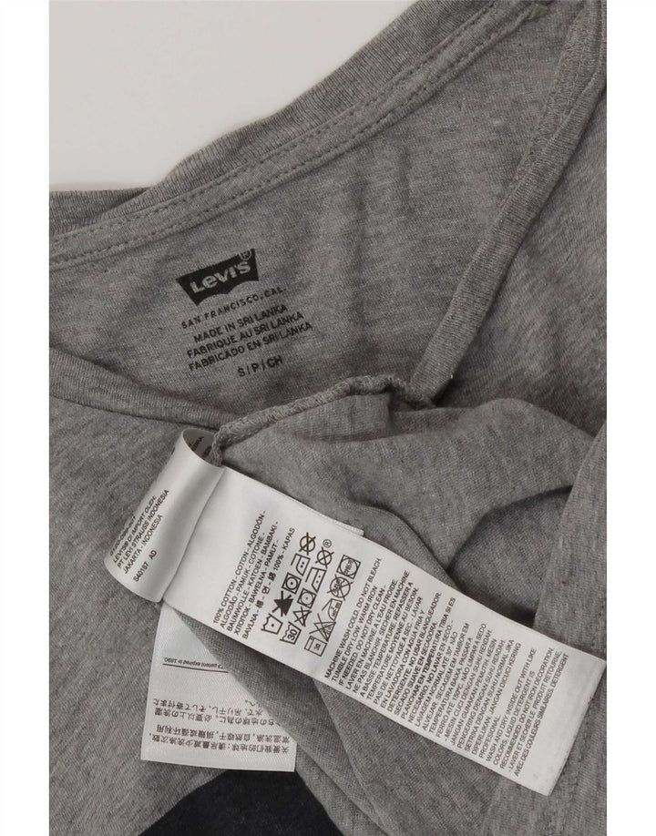 Levi's T-Shirt Graphique Homme Petit Gris Moucheté Coton