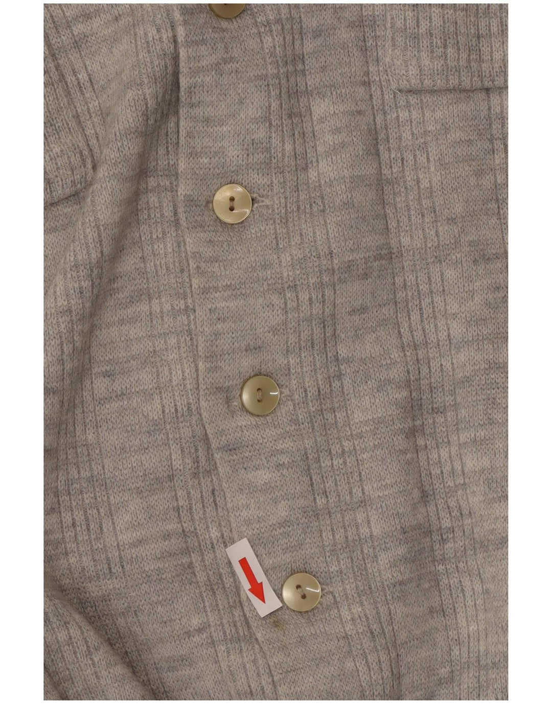 vintage Femme Cardigan Pull UK 14 Gris Moyen