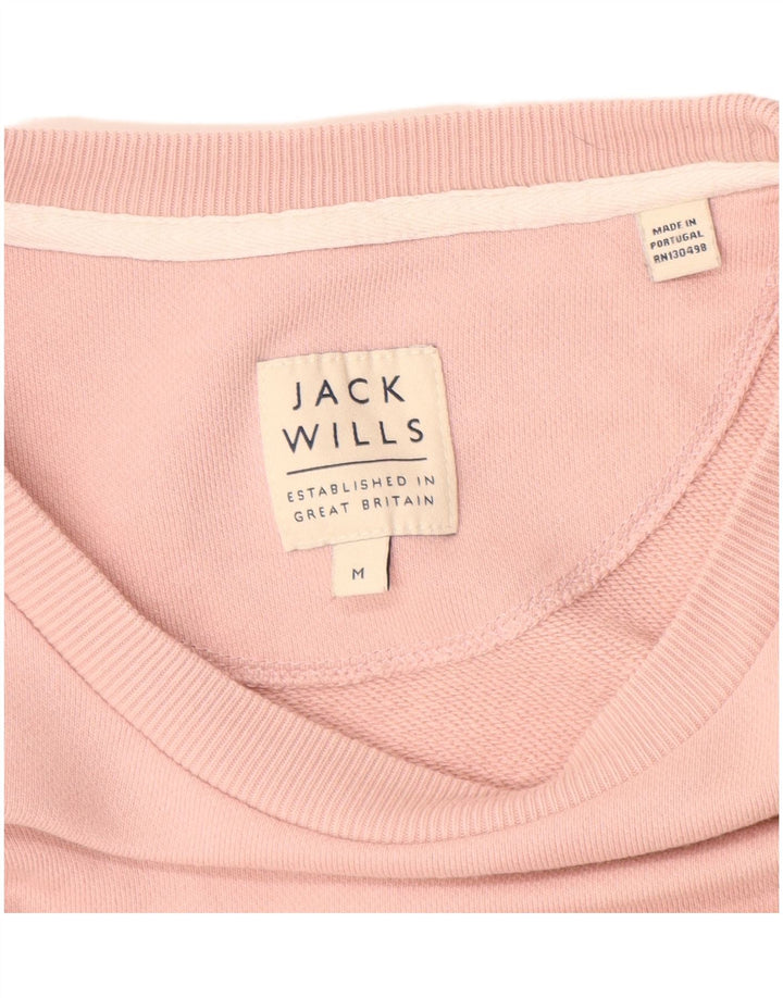JACK WILLS Sweat-Shirt Graphique Homme Rose Moyen Coton