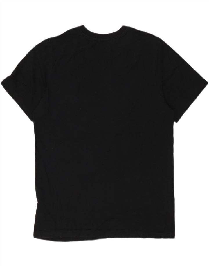 Nike T-shirt graphique Swoosh pour homme en coton noir moyen