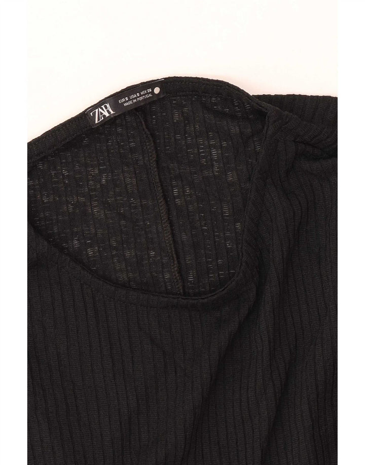 Zara Robe Maxi Femme UK 10 Petit Noir