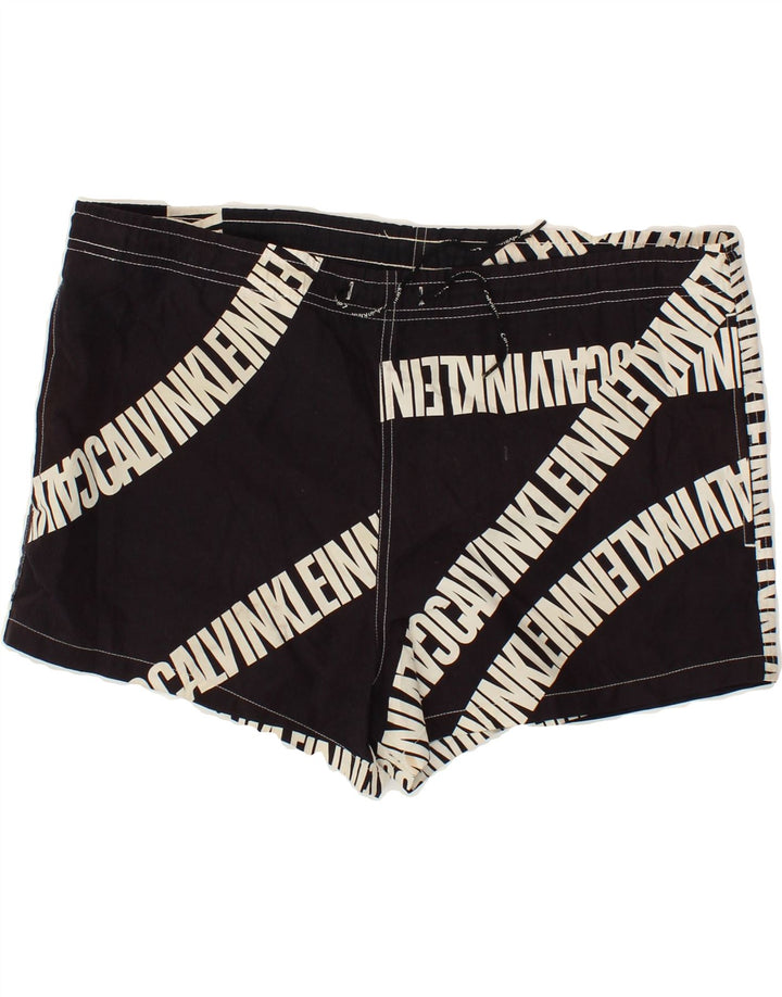 CALVIN KLEIN Short de Bain Graphique Homme Noir Moyen Polyester
