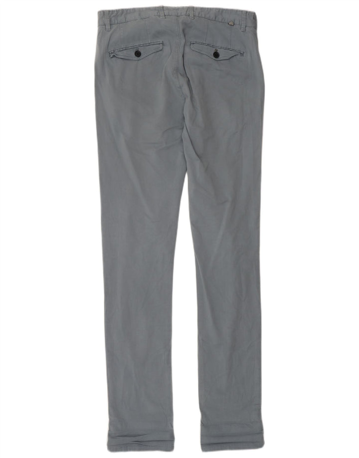 Zara Pantalon Chino Slim Homme EU 38 Small W30 L33 Gris
