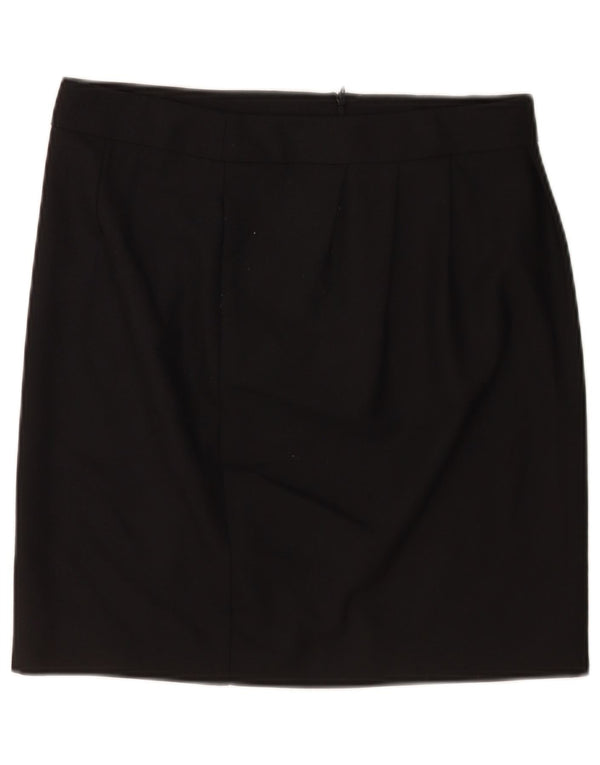 Moschino Mini jupe femme UK 12 Medium W30 Noir Polyester