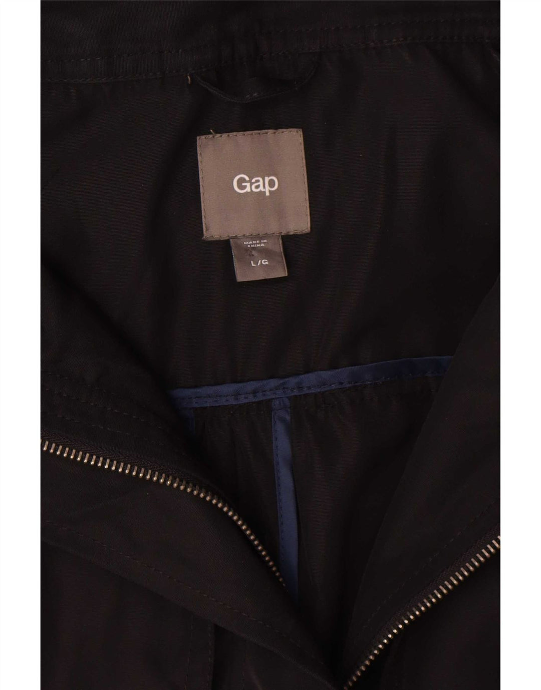 Gap Parka surdimensionnée à capuche pour femme UK 16 Large Noir Polyester