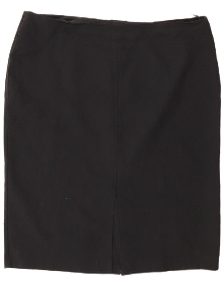 Marks & Spencer Jupe crayon femme UK 20 2XL W40 Noir Polyester