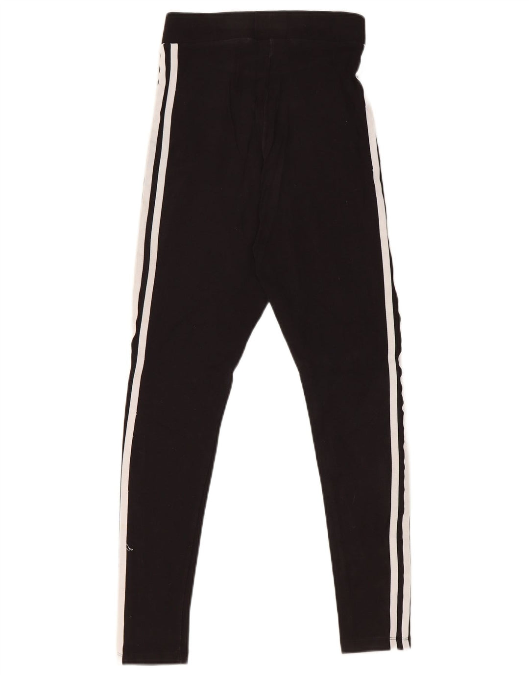 ADIDAS Leggings Femme UK 10 Petit Coton Noir