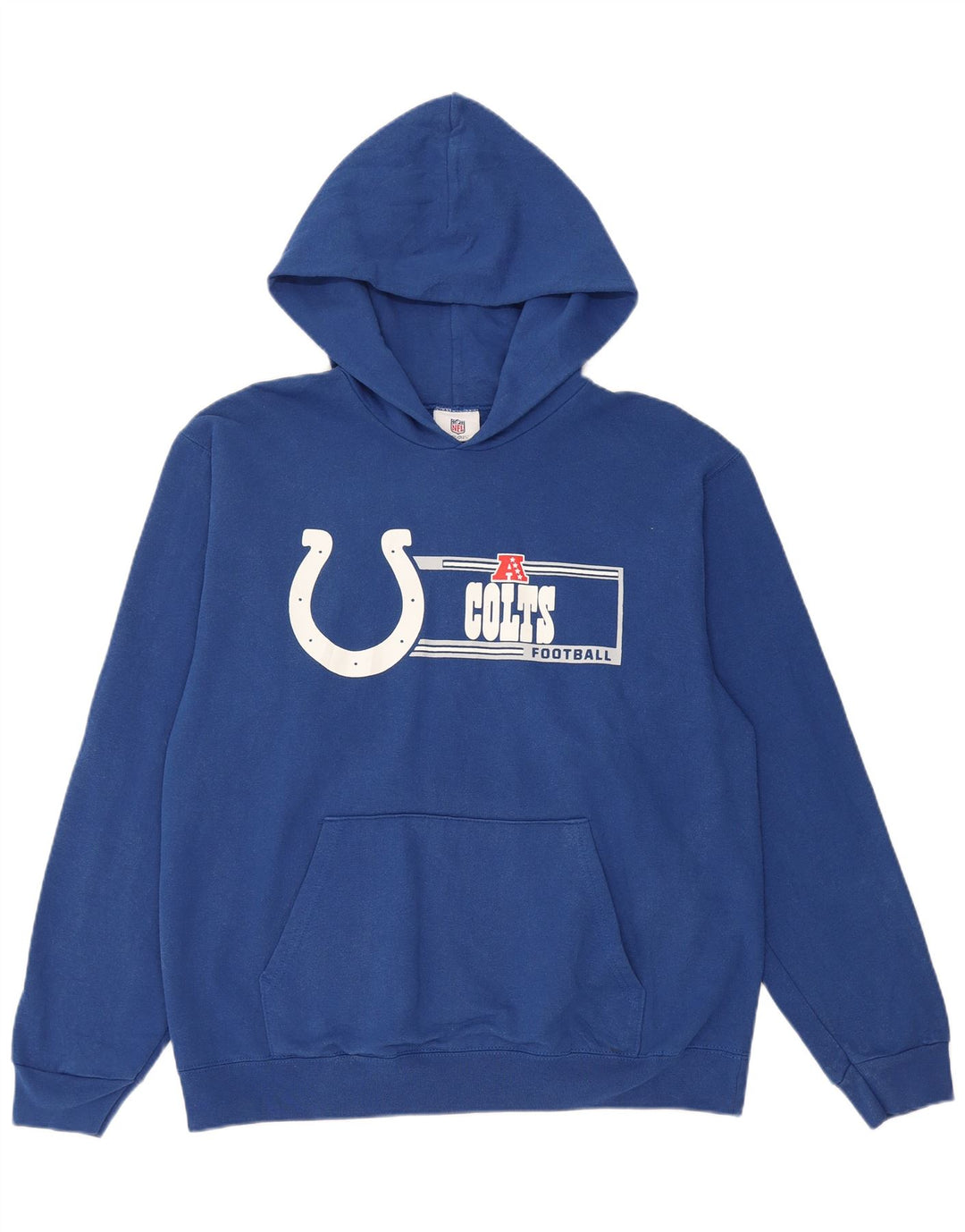 NFL Pull à capuche graphique pour homme en coton bleu Taille L