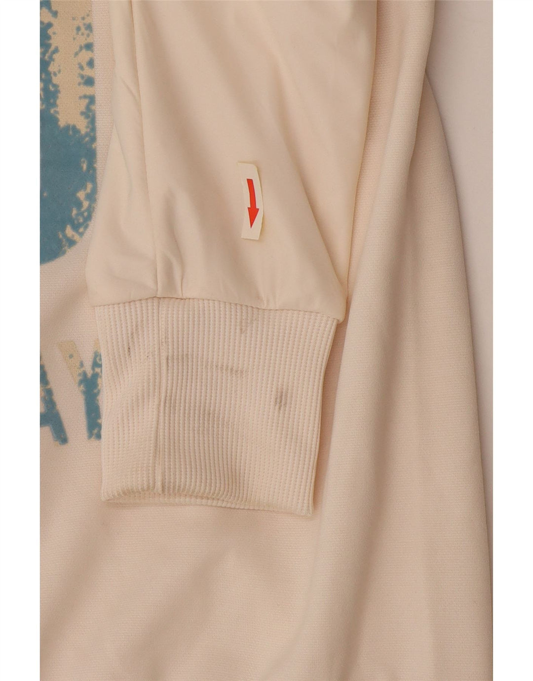 Puma Veste de survêtement graphique pour femme UK 6 XS Blanc Polyester